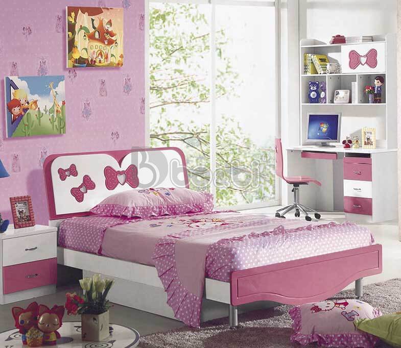 Bộ phong ngủ cho bé gái màu hồng dễ thương BB KBY1801-1
